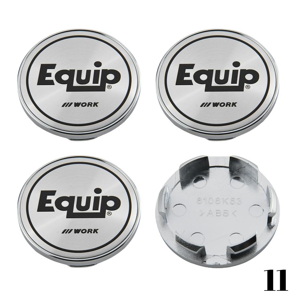 4PCS WORK Center Cap 53mm & 54mm Wheel Caps MEISTER VS EQUIP Emblem Wheel Cover Cap Hubcaps Car Rim Accessories