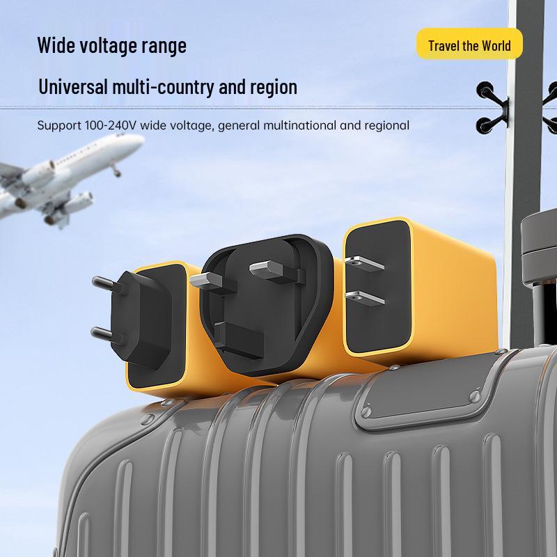 120W Multi-Port Fast Charger: Dual USB & Dual Type-C, US & EU Compatible