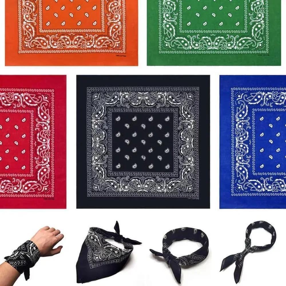 Bandana Hip Hop Mężczyzna Kobiety Moda Opaski na Głowę Outdoorowe Opaski na Włosy Opaski na Nadgarstek Chustki na Włosy Wysokiej Jakości Akcesoria do Włosów