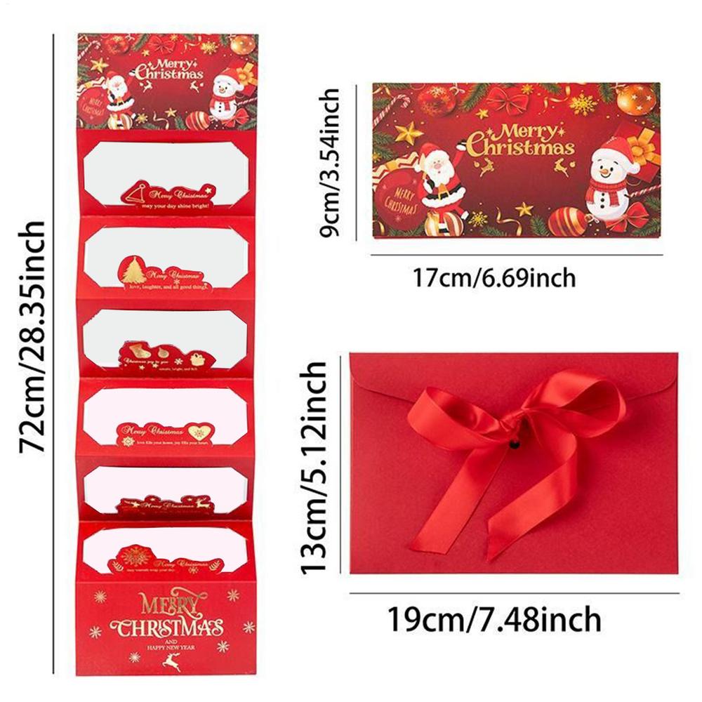 Christmas Money Envelope Cash Holder Gift Card Sleeve Holiday Stocking Stuffer Creative Fun Decor for Kids Adults Family Friends
