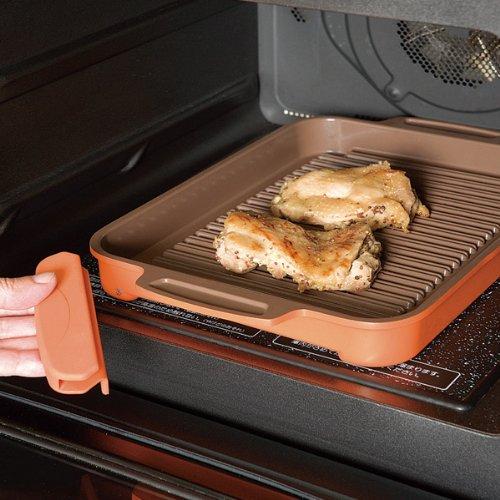 Iris Ohyama Bräter Keramik Gesunder Bräter Rot CHR-2721