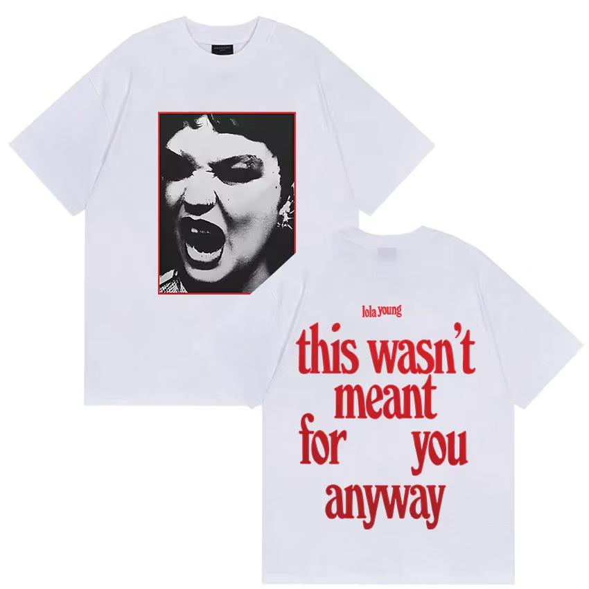 Lola Young Album Tour 2025 Graphics Cover T Shirts Men Women's Fashion Oversized T-shirts Vintage Harajuku Short Sleeve T Shirts