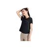 Anta Comfortable Breathable Basic Round Neck Short Sleeve T-Shirt Women Tops Black 962525104-5