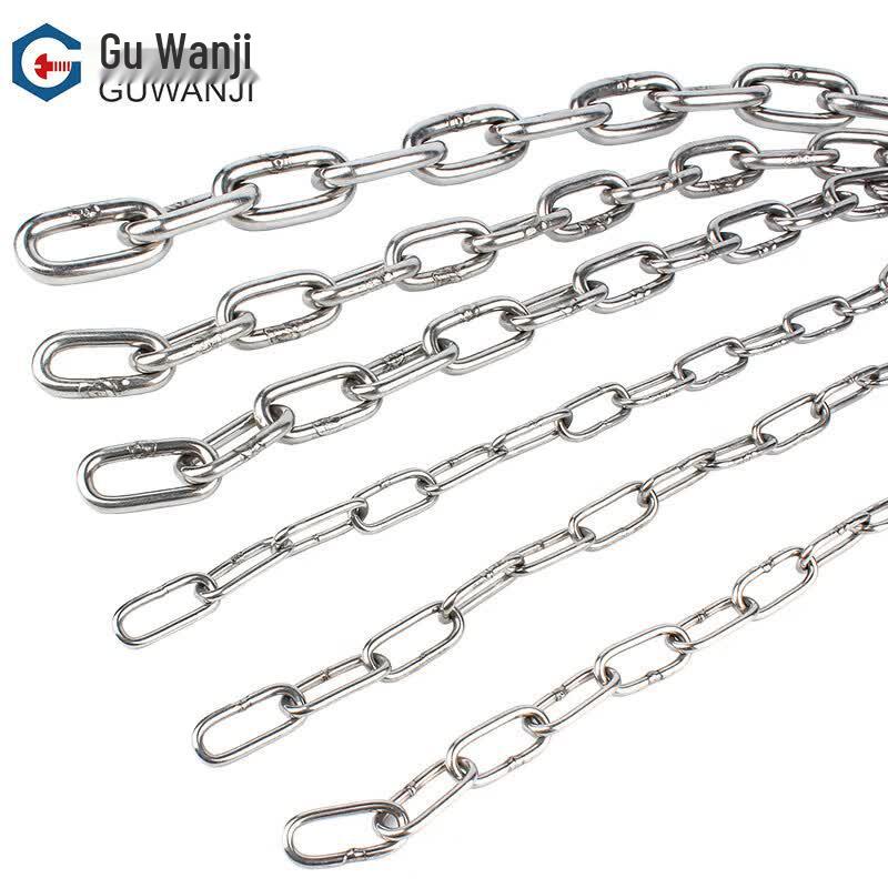 Guwanji 304 Stainless Steel Chain 6mm x 1m
