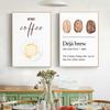 Nordic Elegant Coffee Caffeine Cocoa Cup Wall Art Canvas Painting Posters And Prints Pictures For Kitchen Surrealism Home Decor