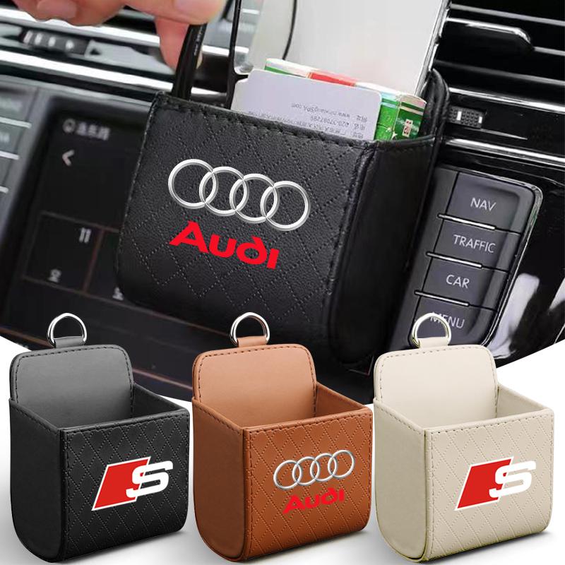 Car Air Outlet Storage Box Phone Glasses Organizer Car Goods For Audi S5 S6 S7 S4 S8 TT TTS A4 B8 A3 B6 A6 C7 C6 B7 Q5 Q7 C5 A5 B5 A7 A1 B9 Q3 A8L Q8