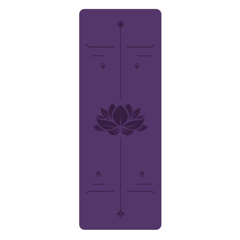 5Mm Natural Rubber PU Yoga Mat Thickened Non-slip Professional Position Line Yoga Mat