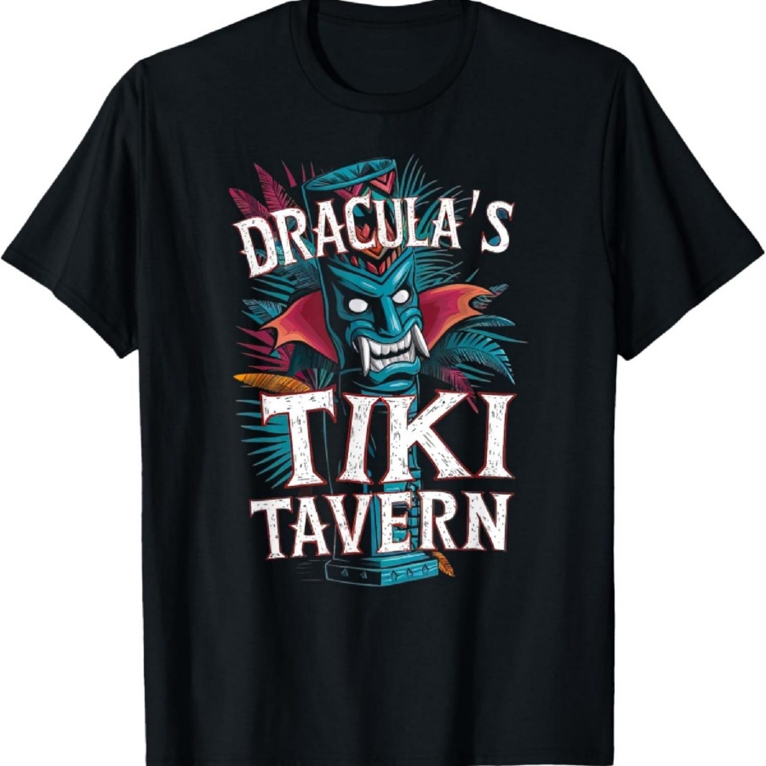 

Dracula s Tiki Tavern Tropical Horror Fan Summer Tiki Bar T-Shirt XXXXXL