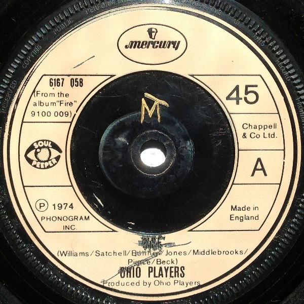 

7inch Record OHIO PLAYERS - Fire 6167058 Mercury 1975 UK Soul/Funk Used