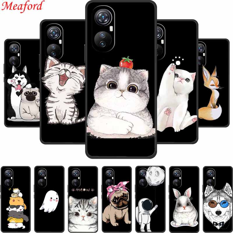 Coque For Blackview A200 Pro Case Cute Cartoon Black Silicone Soft Phone Cases For Blackview A200 Pro Back Cover Case A200Pro