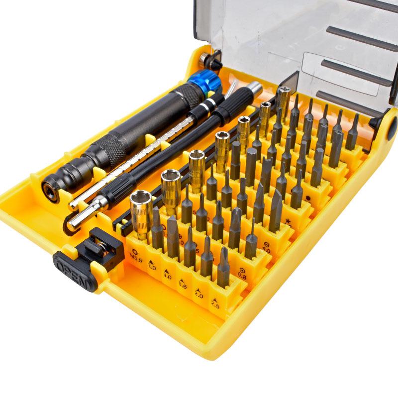 46-in-1 Magnetic CRV Phone Repair Tool Set with Multifunctional Screwdriver