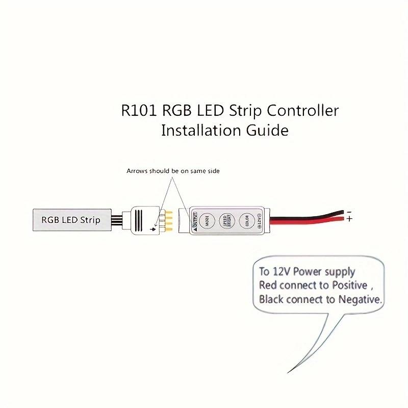 1PC 5-24V 3Keys Mini LED RGB Controller Dimmer Driver For RGB 5050/3528/2835/5730/5630/3014 SMD LED Strip Lights