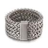 Retro rustfritt stål fiskeskala mesh båndring for menn kvinner unisex par smykker bryllup band navn graverbar