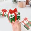 10Pcs 3D Bowknot Mini Christmas Packaging Box Funny Creative DIY Gift Storage Box Cartoon Handmade Xmas Supplies Christmas Decor