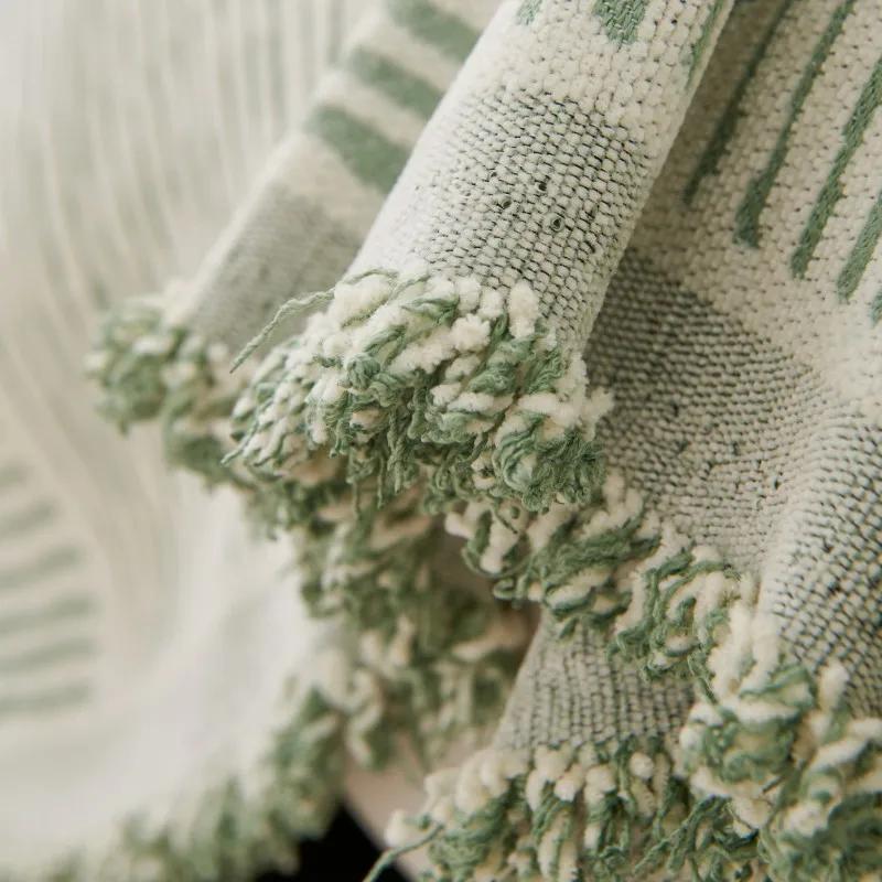 Blanekets Plaid for Nordic Ins Wind Summer Universal Beds Sofa Bed Decorative Boho Sofa Cover Throw Blanket Picnic with Tassel