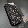 Szklane etui na telefon z koronkowym wzorem, odpowiednie do Samsung Galaxy S26 S25 S24 S23 S22 S20 FE/Ultra/Plus, pyłoszczelne i odporne na wstrząsy