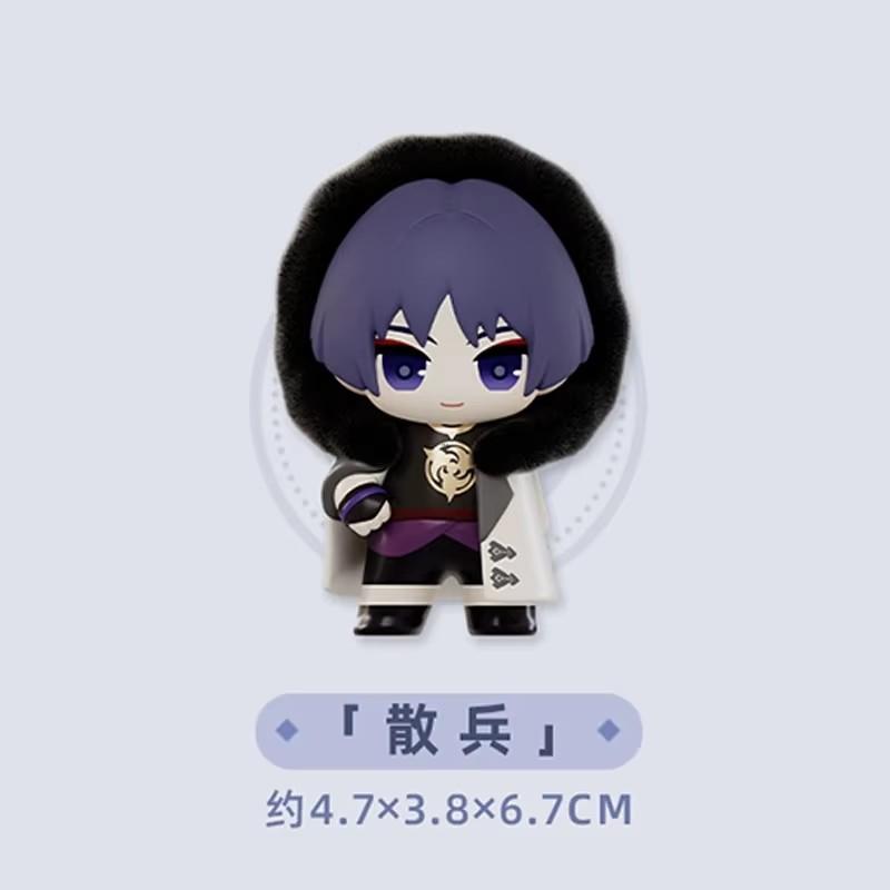 Mihoyo Genshin Impact Fatui Harbinger Q Version Series Blind Box Desktop Mini Doll Model Toys Trend Decoration Surprise Gifts