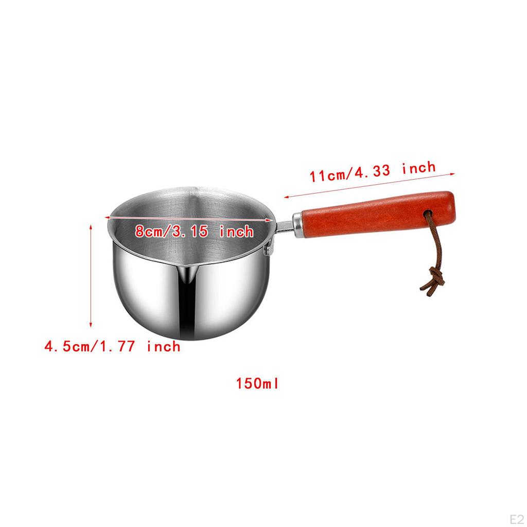 Oil Small Pot Fried Egg Pan Non-Stick Multipurpose Butter Melting Stainless Steel Milk
