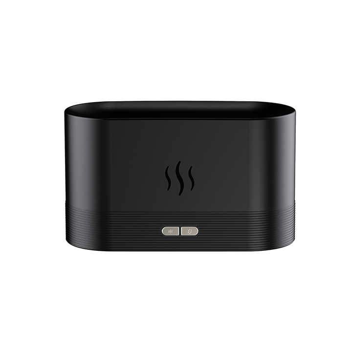 New Manufacturer 3D Flame Aroma Diffuser USB Air Humidifier Aroma Diffuser With Night Light for Desktop USB чёрный