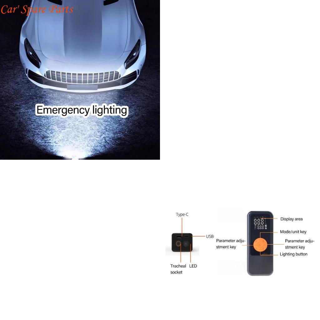 

Y4UA Portable Air Pumps Digital Auto Car Inflator Tire Pumps Car Air Compressor 72W CN