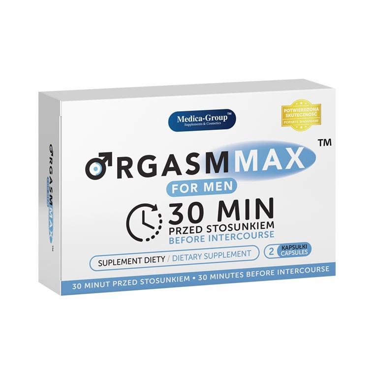 Капсулы Orgasm Max для мужчин — быстрая, сильная и продолжительная эрекция — 2 капсулы