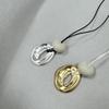 Frosted Wind Cave Pendant Long Necklace: Women's New Chinese Light Luxury Drawstring Sweater Chain