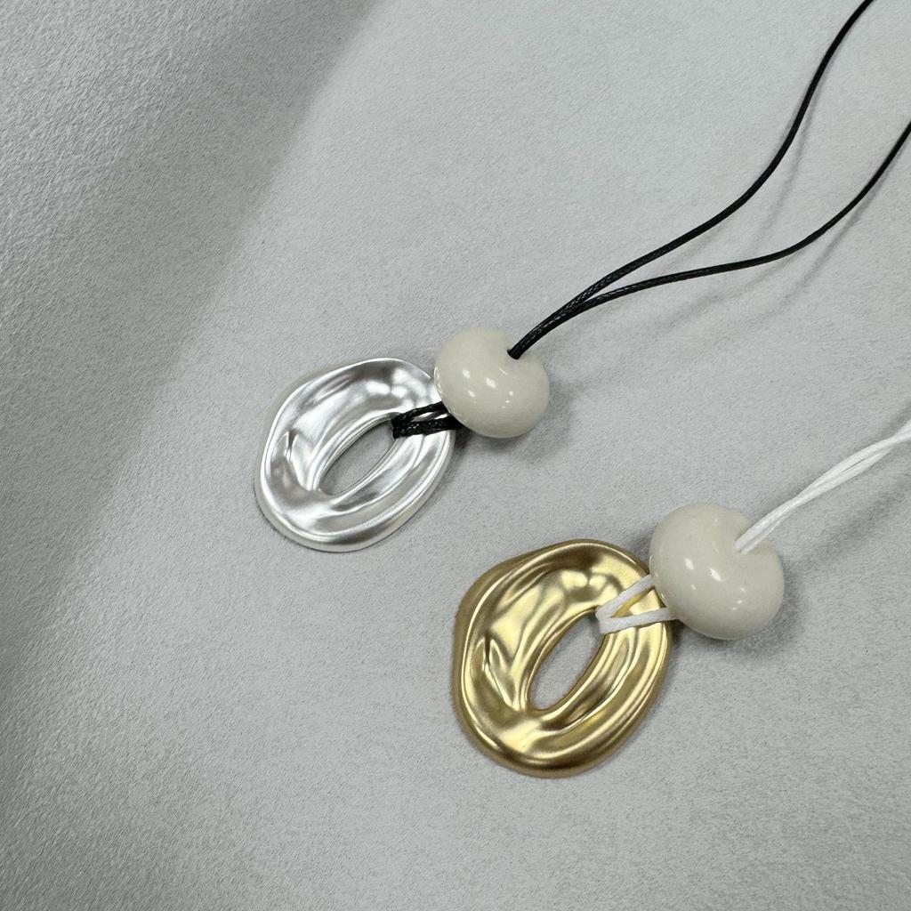 Frosted Wind Cave Pendant Long Necklace: Women's New Chinese Light Luxury Drawstring Sweater Chain