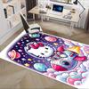Office Rug Hello Kitty, Space Adventure Anti-Slip Rug, Machine Washable for Living Room, Bedroom, Office, Multiple Sizes, Bedroom Mat, Decorative Mat,