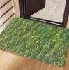 Impressionist Floral Meadow Doormat Carpet Rug Daisy Wildflower Rabbit Pattern Non Slip Decorative Floor Mat for Home Entryway