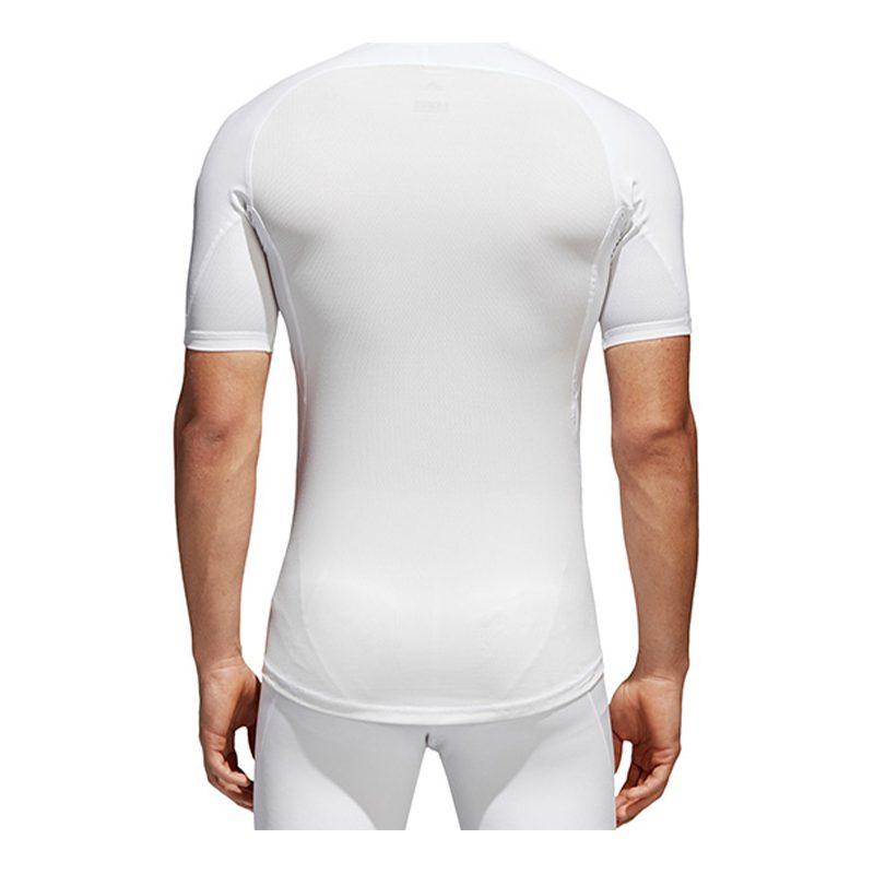 adidas T Shirts Men's White Crew Neck Moderate Straight Fit CD7172