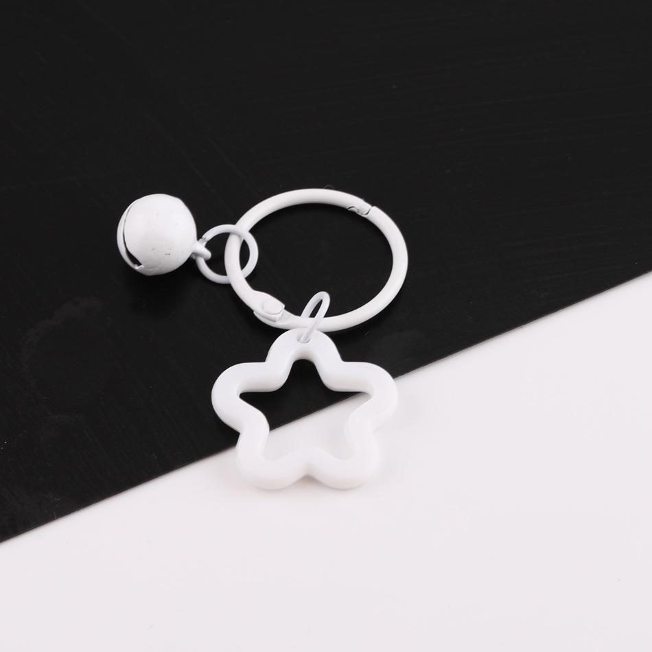 Korean Style Sweet Acrylic Star Keychain Pendant with DIY Perler Beads