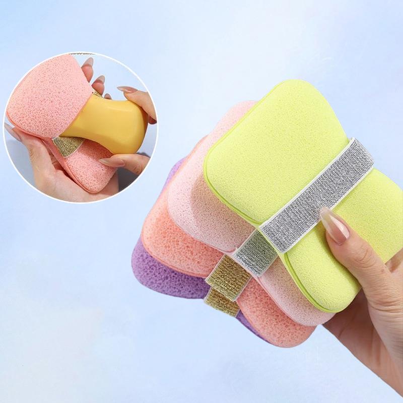 Shower Bubble Foam Net Thickened Foaming Soap Bag Facial Cleanser Mesh Bag Body Washing Cleaning Sponges