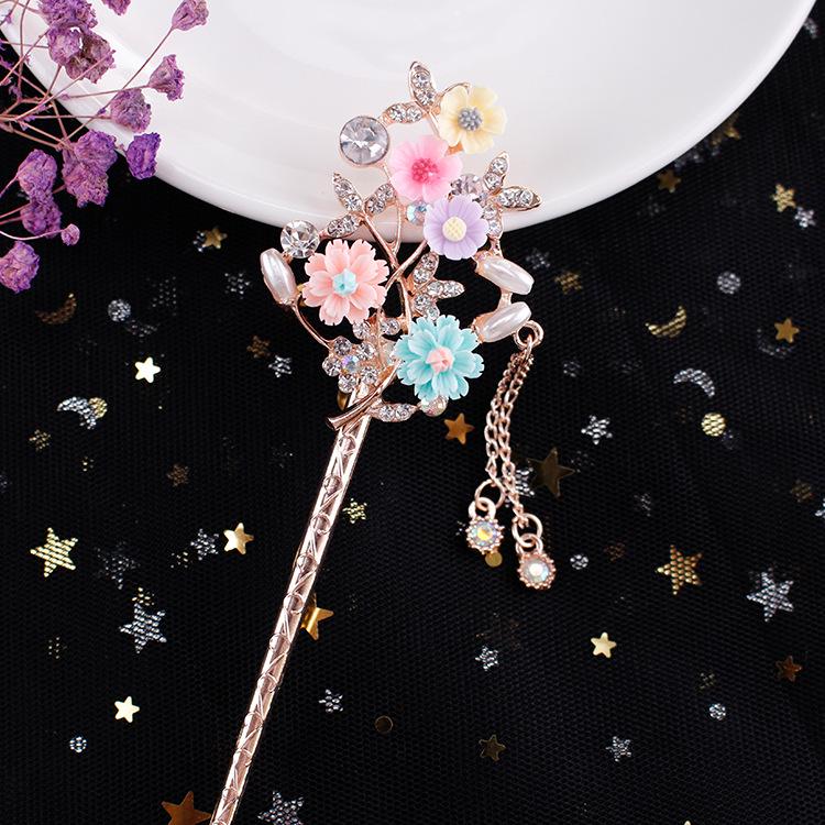 Women's 2026 Spring/Summer Chinese Tassel Alloy Hairpin - Qipao Hair Accessories
