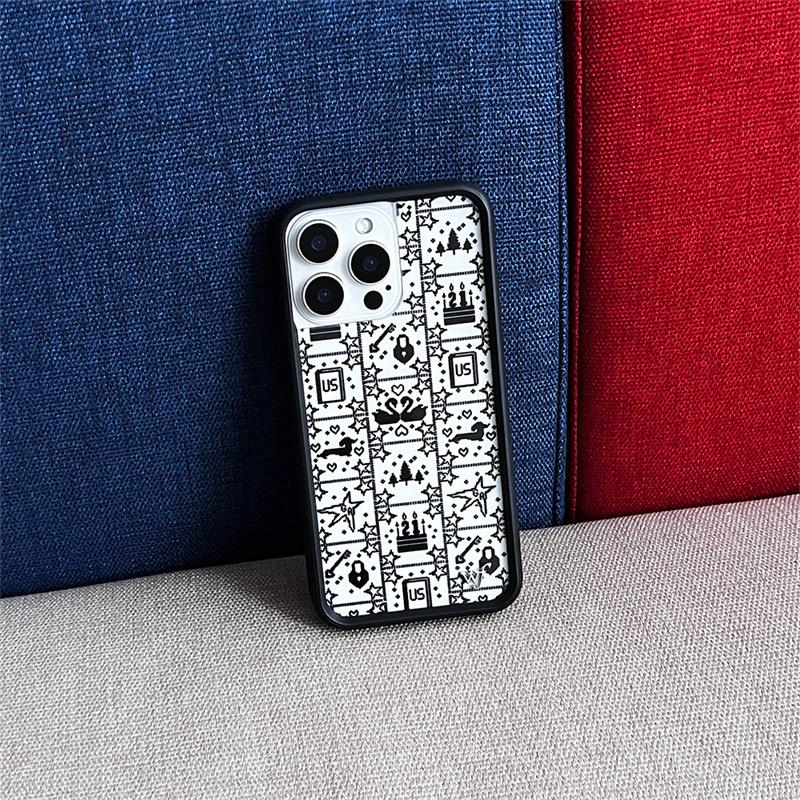 Wildblume süß Polka Dot Liebe kariert Handyhülle iPhone Für 17 13 Pro 14 15 Pro 14plus 16promax 12 17 Pro WF Acryl Rückseite