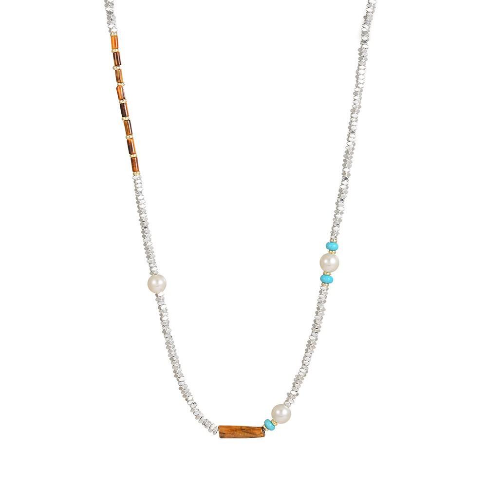 Fashion Sweet Beaded Necklace Women S Summer Clavicle Chain Versatile Exquisite Light Luxury Necklace