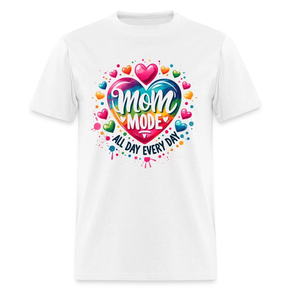 Mom Mode All Day Every Day 100% Cotton T-shirt Mens Tees Top L