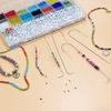 4 Pieces Bead Needle Big Eye Beading Needle 15.5cm Metal Sewing Needle Threading Needle for Beads Large Collapsible