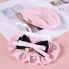 Knitted Woolen Flower Bud Hat Bow Lace Bib Pet Cat Dog Accessory Set Dog Bandana Pet Accessories Dog Accessories