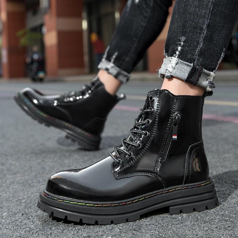 Модная кожаная обувь Повседневные кроссовки Мокасины Повседневная обувь Ботильоны — фото 4