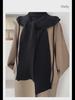 Women's Hooded Knitted Shawl: Wool Hat-Scarf-Waistcoat Combo for Autumn/Winter