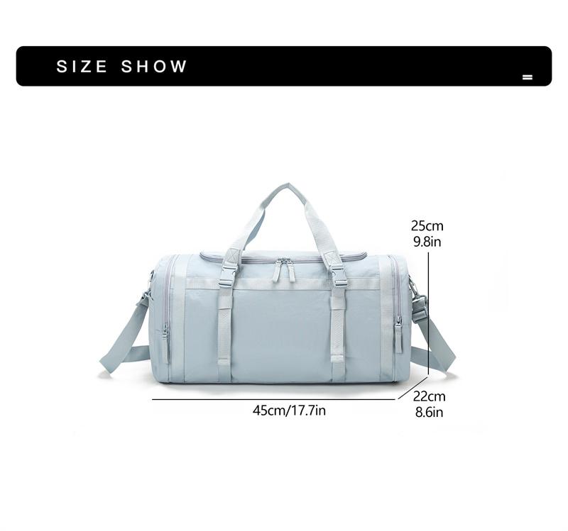 Duffel Bag Sports Fitness Bag Large Capacity Multifunctional Separation Shoes Bags Dry Wet Separation Waterproof Shoulder Bag