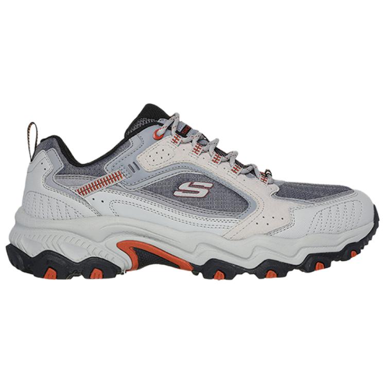 Skechers Outdoor Fashion Versatile Camping Windproof Hiking Low-Top Shoes Men Sneaker Gray Black 237630-GYOR
