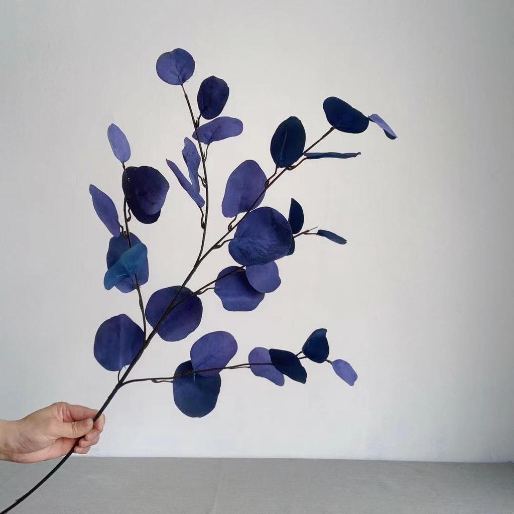 Simulated Apple Leaves Eucalyptus Artificial Flower Branches Home Soft Decoration Wedding Hall Layout Silk Flower Arrangement