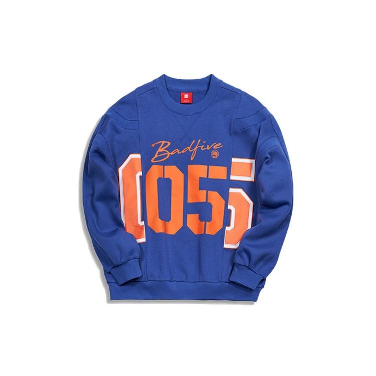 Li-Ning Paris fashion week Loose Pullover Blue Men s AWDQ629-1 L