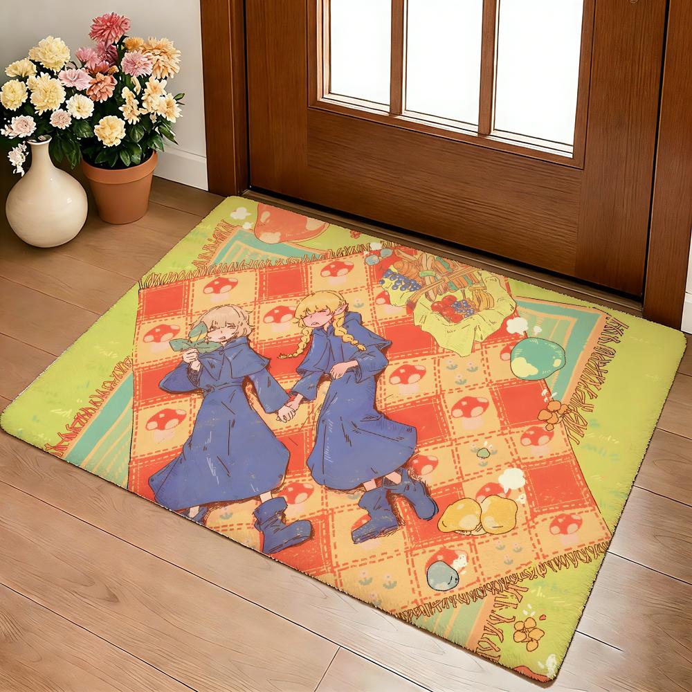 Anime Hot D-Delicious In D-Dungeon Floor Mat Cozy Flannel Soft Thick Non-Slip Mat For Living Room Bedroom Kitchen Decor Rugs