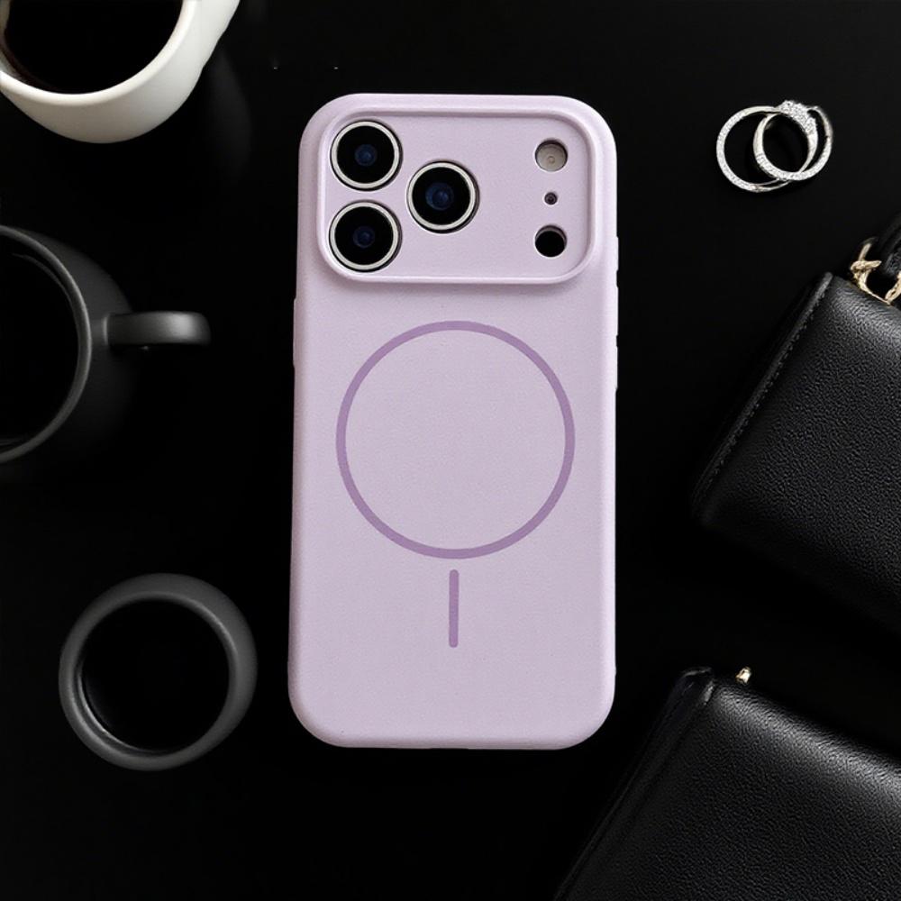 Phone Case For iPhone 17 Pro Max Air 16 15 Plus 14 13 12 Phone Magsafe Magnetic Wireless Charging Liquid Silicone Protect Cover