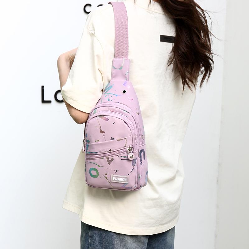 Women Chest Pack 2024 Bags for Women Female Sling Bags Crossbody Shoulder Chest Bag Casual Girls Messenger Pack Phone Bag