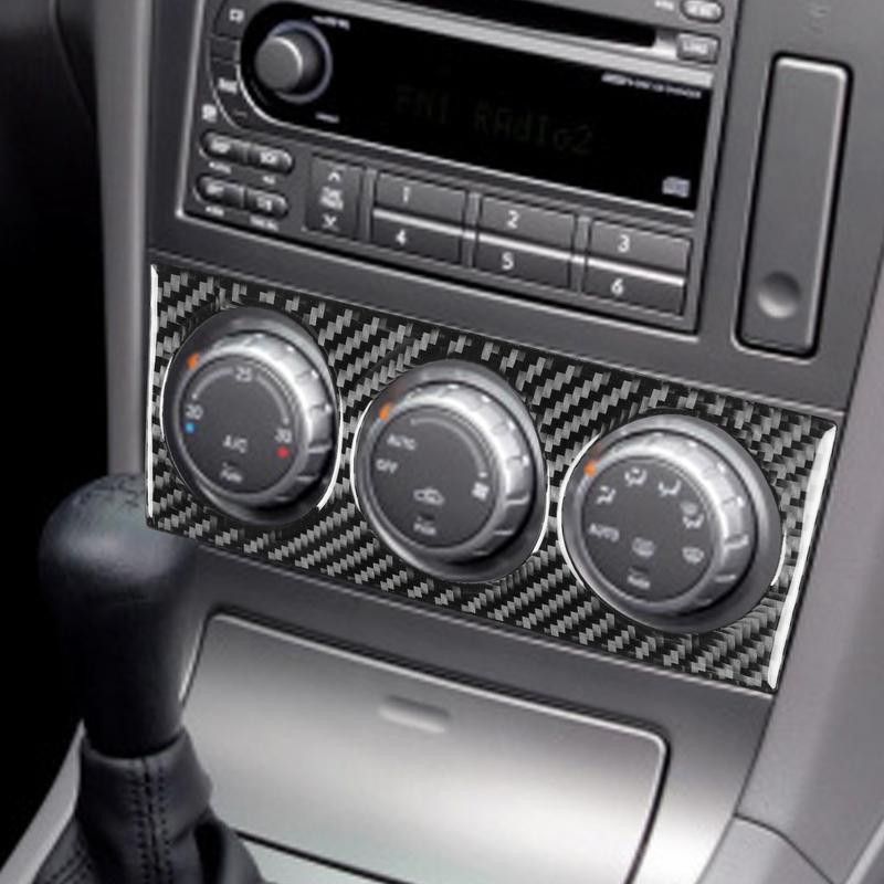 For Subaru Forester 2005-2008 Carbon Fiber Center Console Air Condition Switch Air Vent Interior Car Accessories Cover Stickers