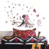 The New Butterfly Beautiful Faery Bedroom Waterproof Sitting Room Background Wall Stickers Can Be Removed