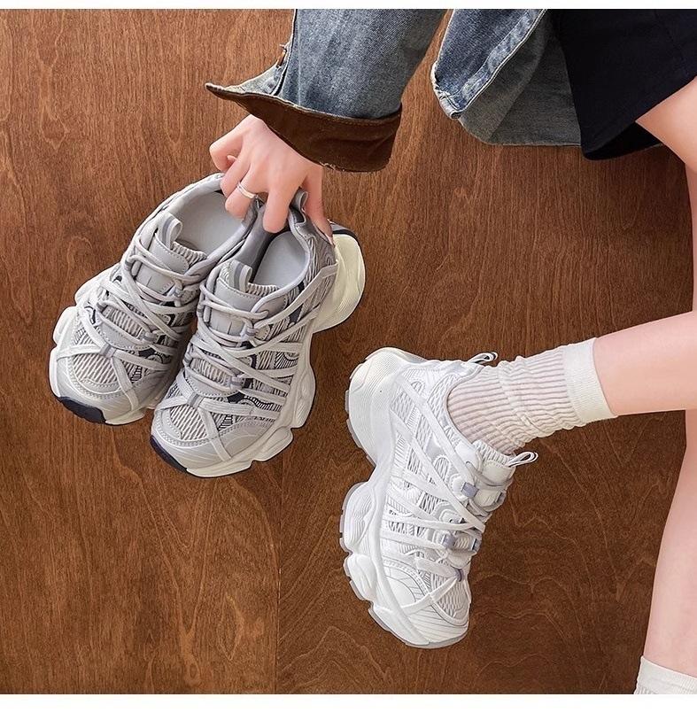 Platform dad shoes new summer mesh breathable casual sports net shoes single shoes